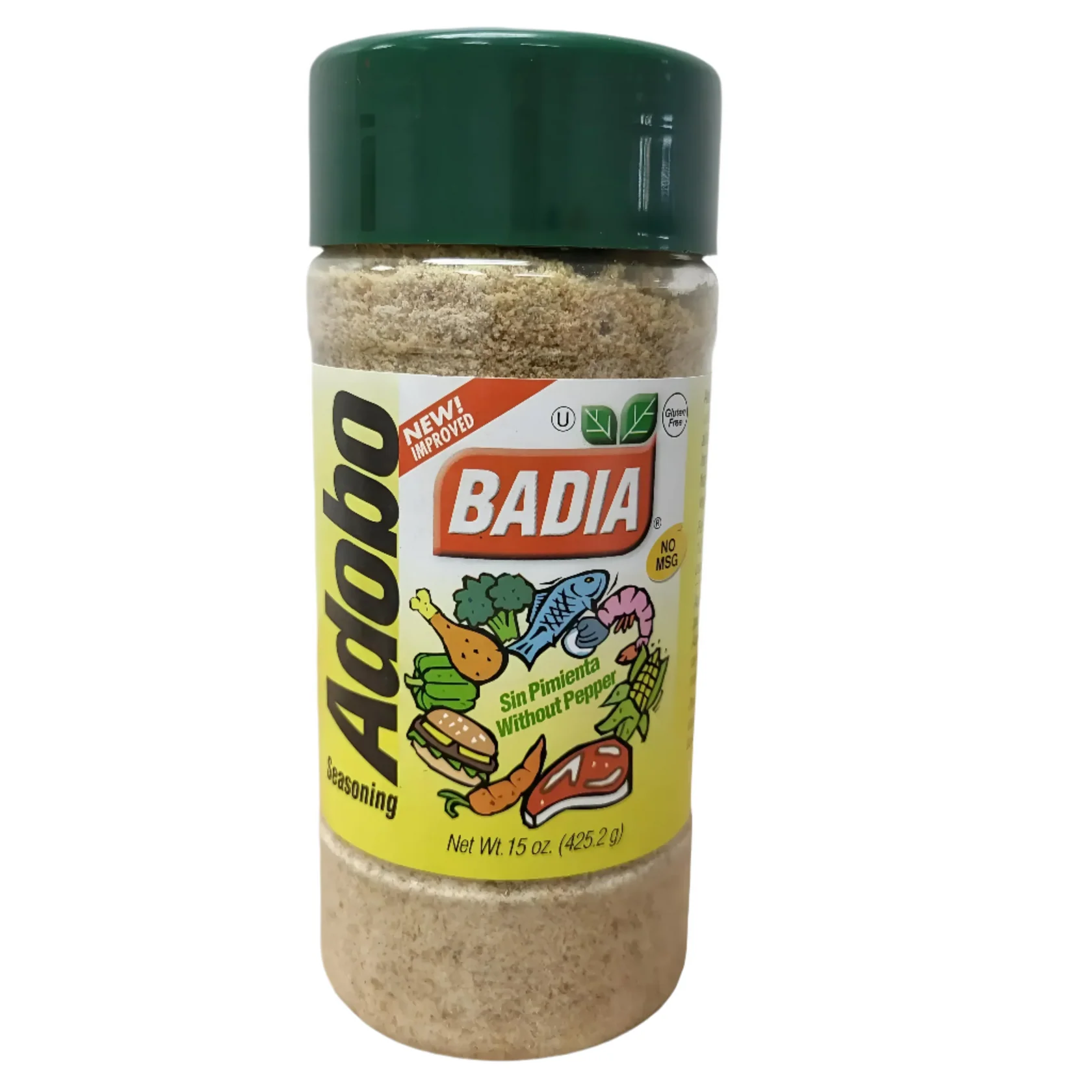 SAZÓN ADOBO BADIA SIN PIMIENTA / 15 OZ