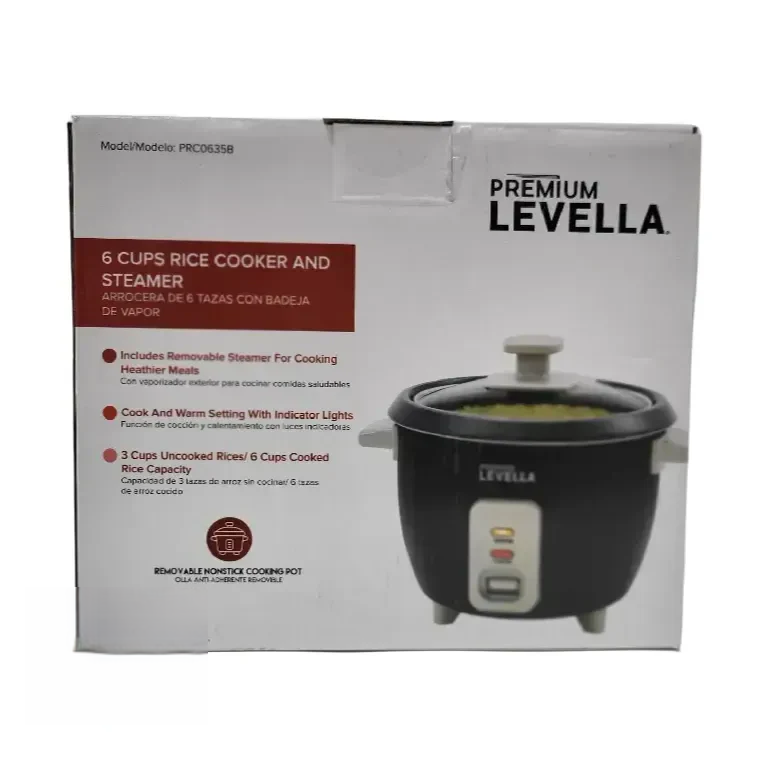 Arrocera Electrica 6 Tasas Negra - Prc0635B