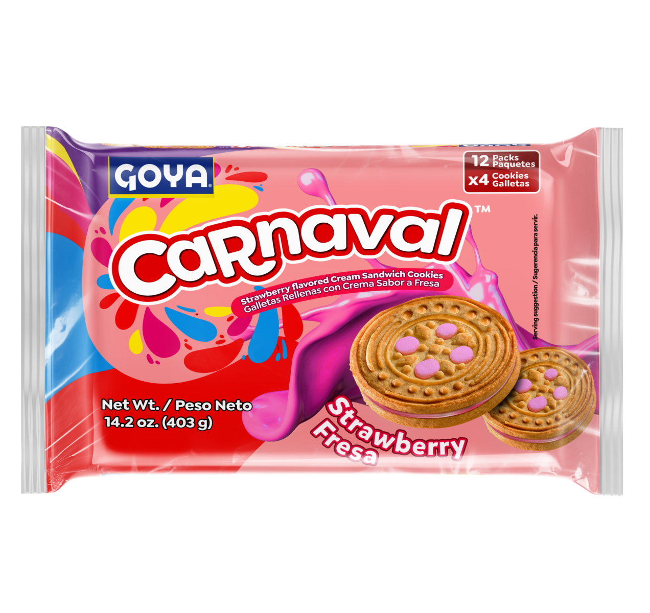 Galletas Goya Carnaval Fresa 14.2 Oz