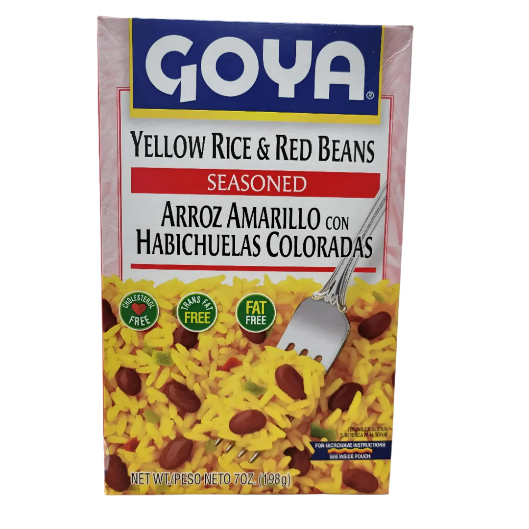 Arroz Amarillo Y Con Frijoles Rojos Goya / 7 Oz