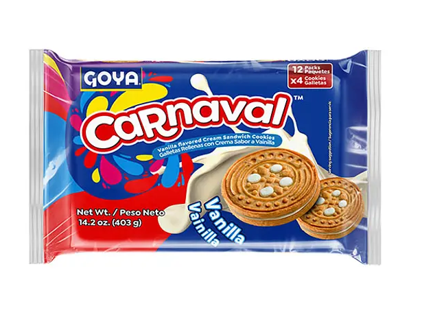 Galletas Goya Carnaval Vainilla 14.2 Oz