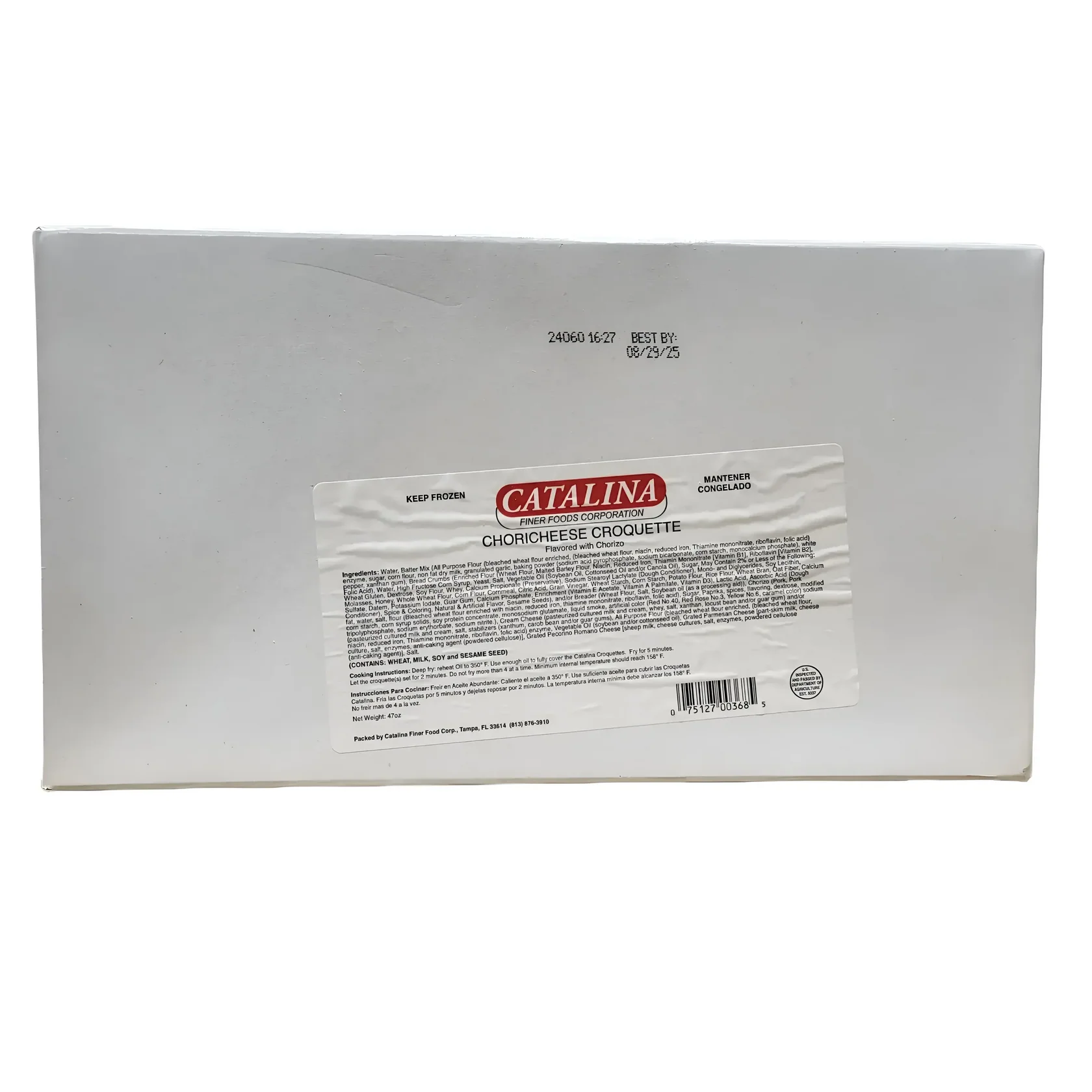 CROQUETAS DE CHORIZO CON QUESO MDIST / 40 UNIDAD