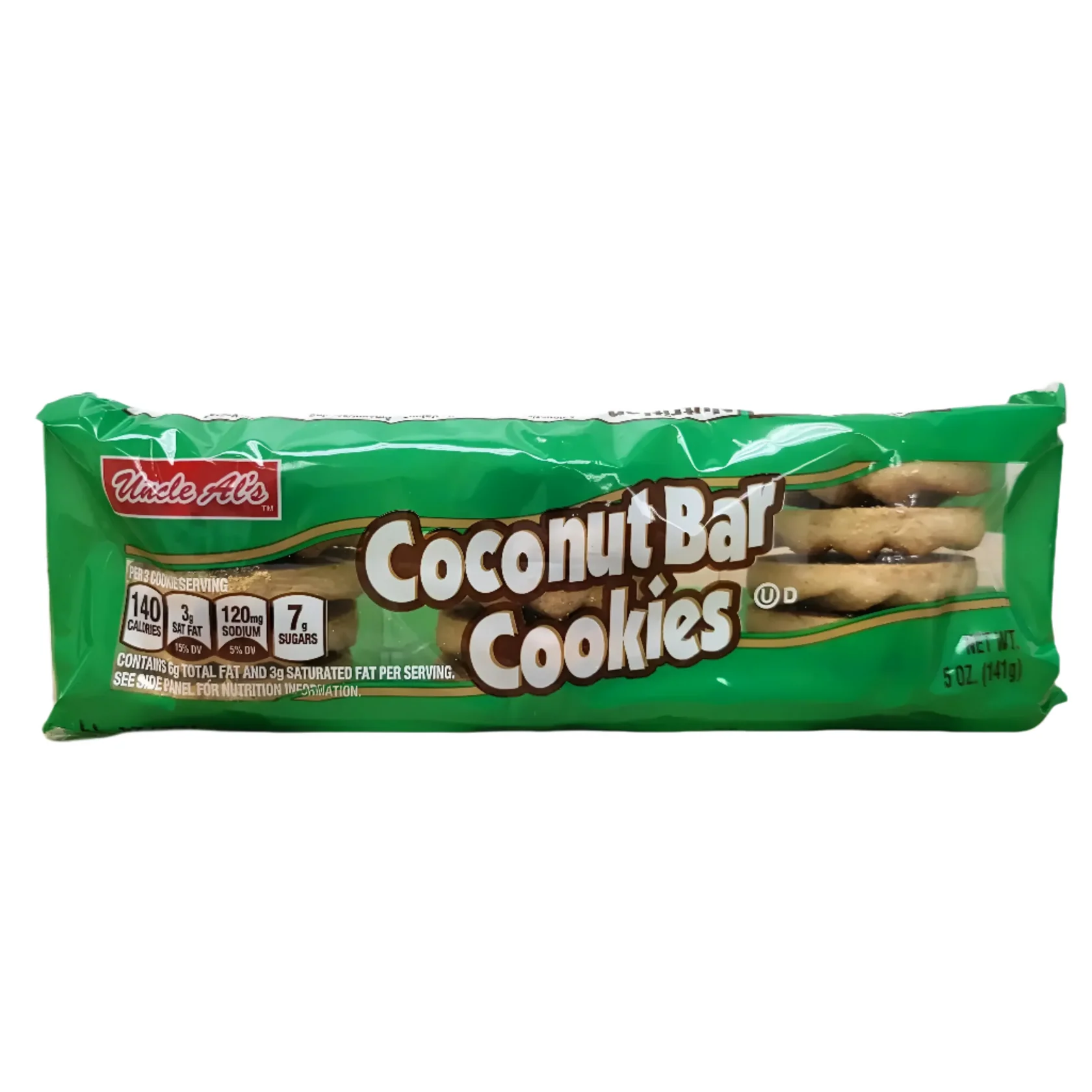 GALLETAS SABOR A COCO UNCLE AL'S 5 OZ