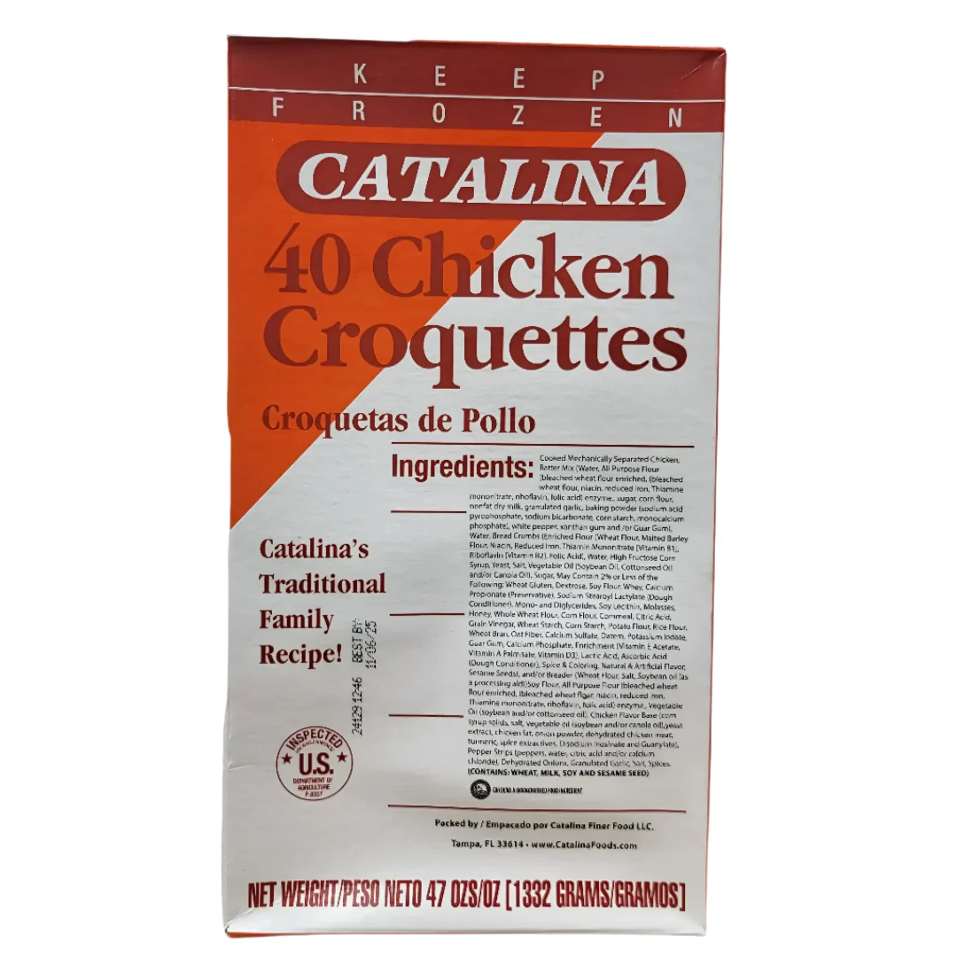 CROQUETAS DE POLLO CATALINA / 40 UNIDAD
