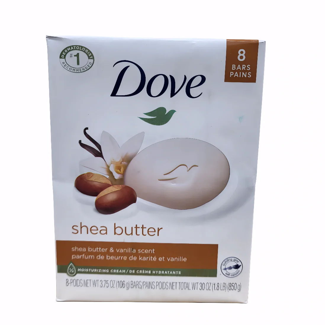 Jabones Dove Olor Vainilla - 8 Paq