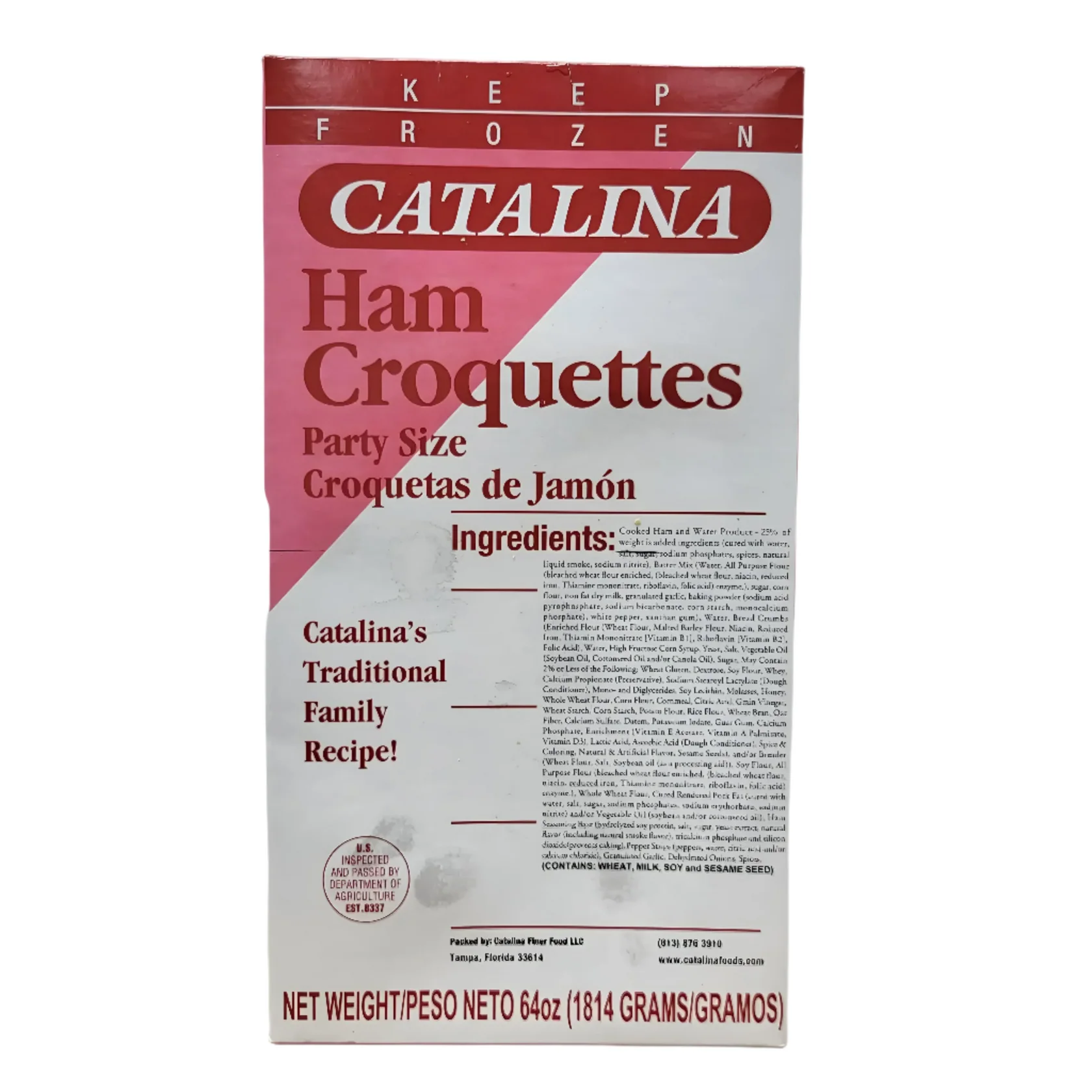 CROQUETAS DE JAMON PARA FIESTAS / 100 UNIDADES