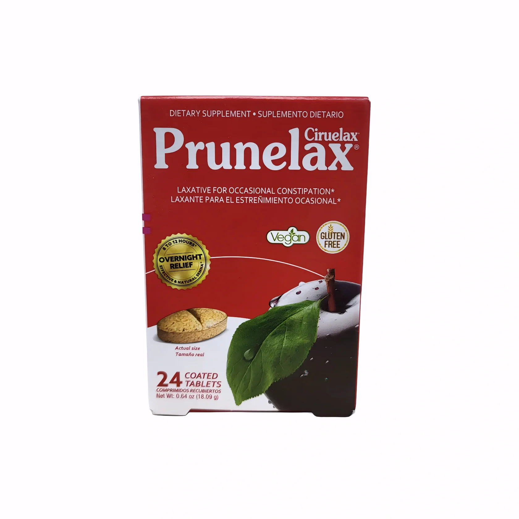 Prunelax Ciruela Laxante Para El Estrenimiento / 24 Tabletas