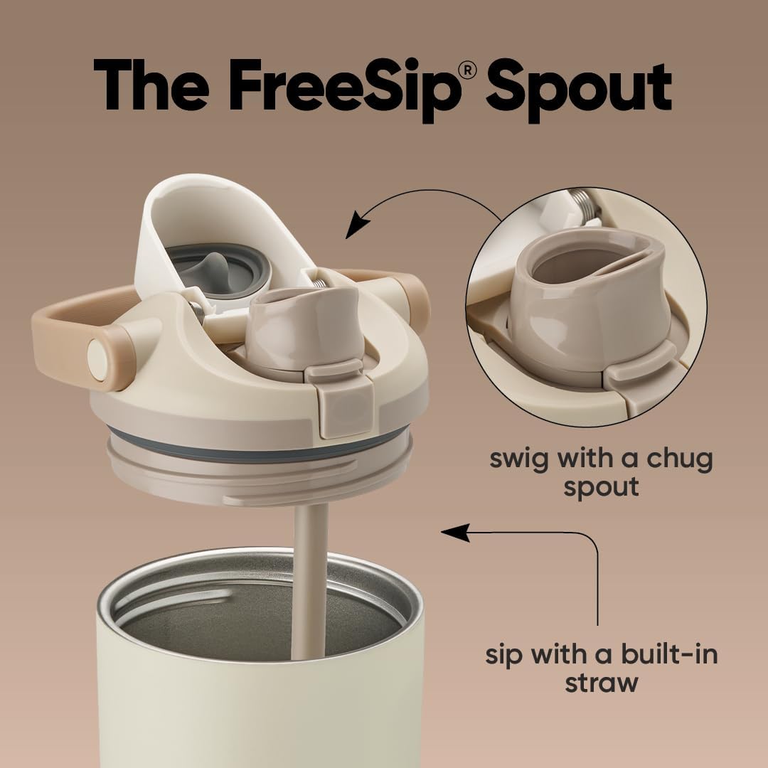 Owala FreeSip, Sway - Botella térmica de acero inoxidable, con boquilla dual