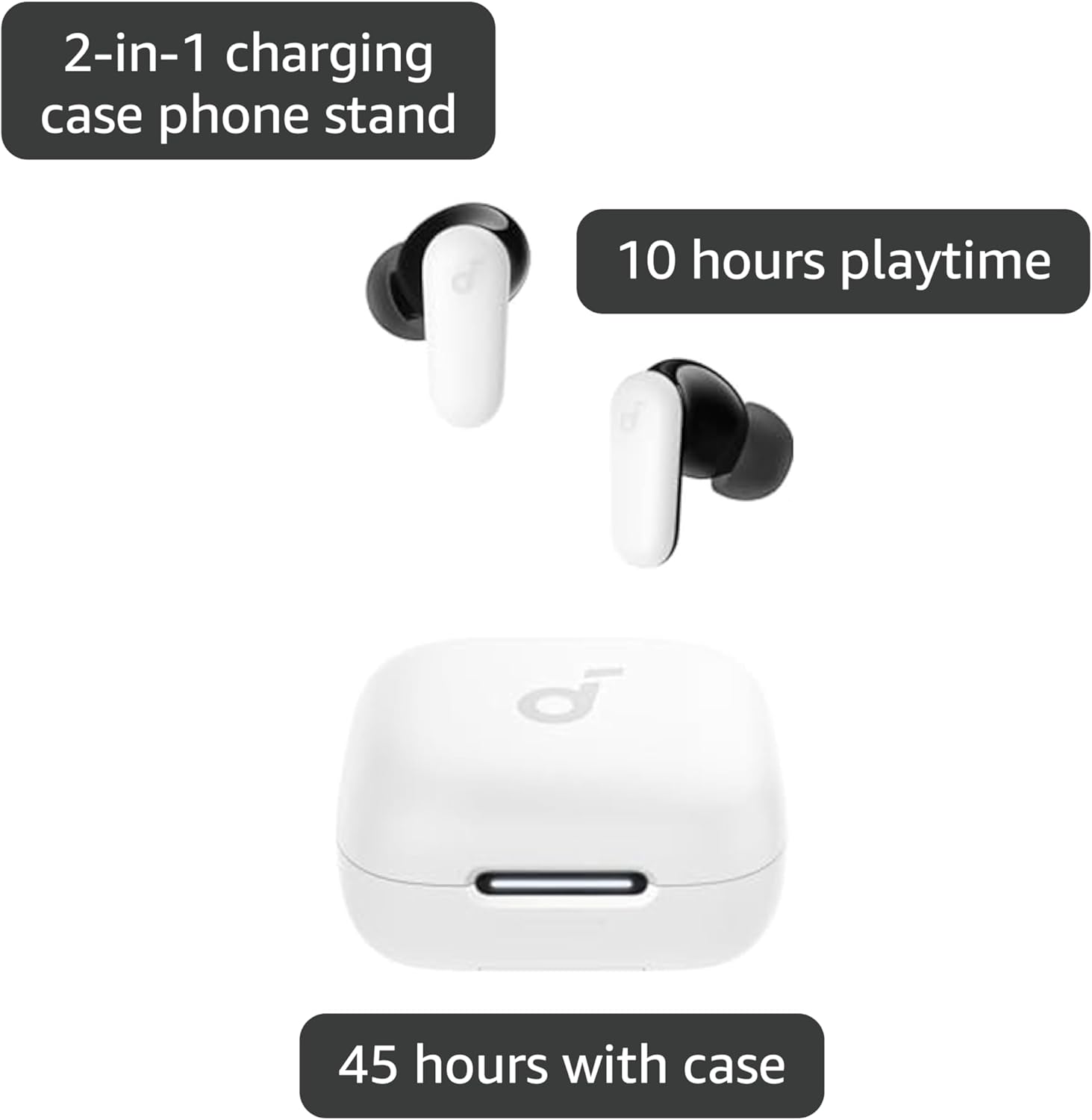 Soundcore P30i by Anker - Auriculares con cancelación de ruido inteligente, graves potentes