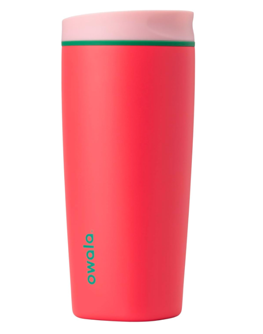 Owala SmoothSip Slider - Vaso de café de acero inoxidable con aislamiento 20 Oz
