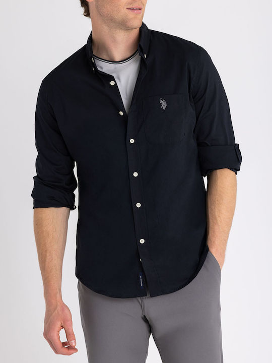 U.S. Polo Assn. Camisas de vestir de manga larga con botones Negra