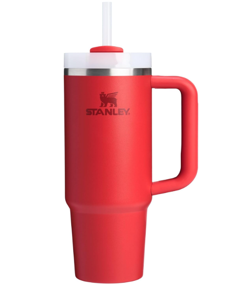 Stanley Quencher H2.0 - Vaso de acero inoxidable con asa, pajilla y tapa FlowState 30 Oz