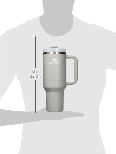 Stanley Quencher H2.0 - Vaso de acero inoxidable con asa, pajilla y tapa FlowState 30 Oz