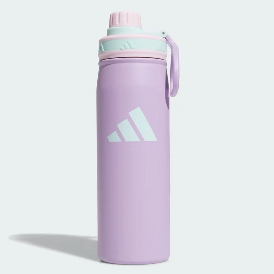 Adidas Botella de agua de acero inoxidable de 20 onzas, con aislamiento de doble pared