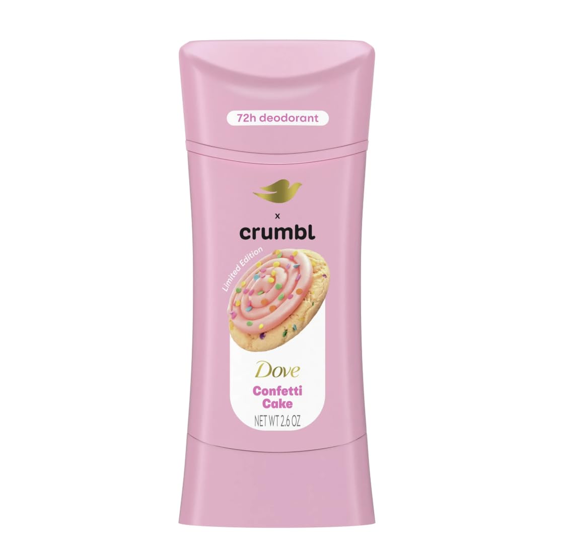Dove x Crumbl desodorante en barraConfeti Cake