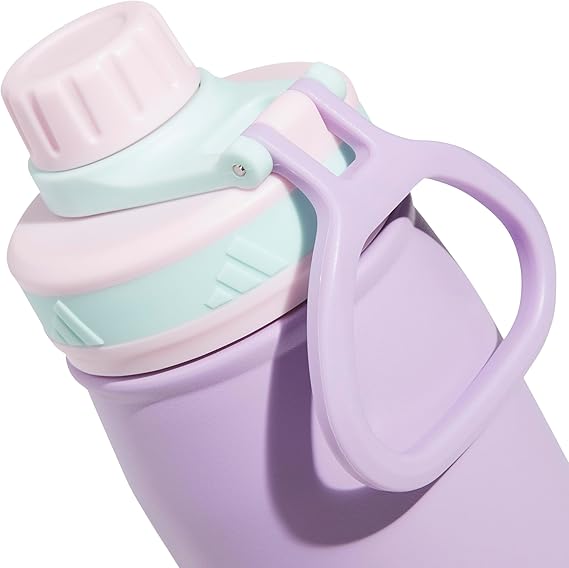 Adidas Botella de agua de acero inoxidable de 20 onzas, con aislamiento de doble pared