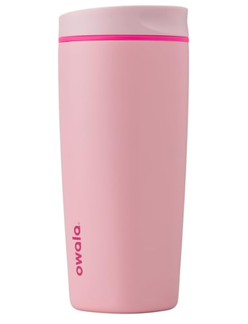 Owala SmoothSip Slider - Vaso de café de acero inoxidable con aislamiento 20 Oz