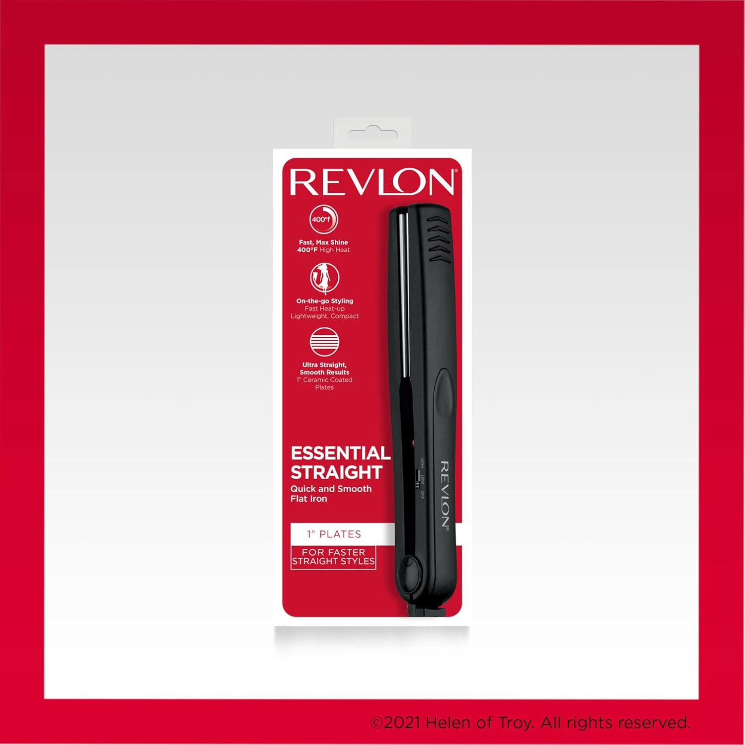 Plancha para cabello de crámica de tamaño medio Revlon