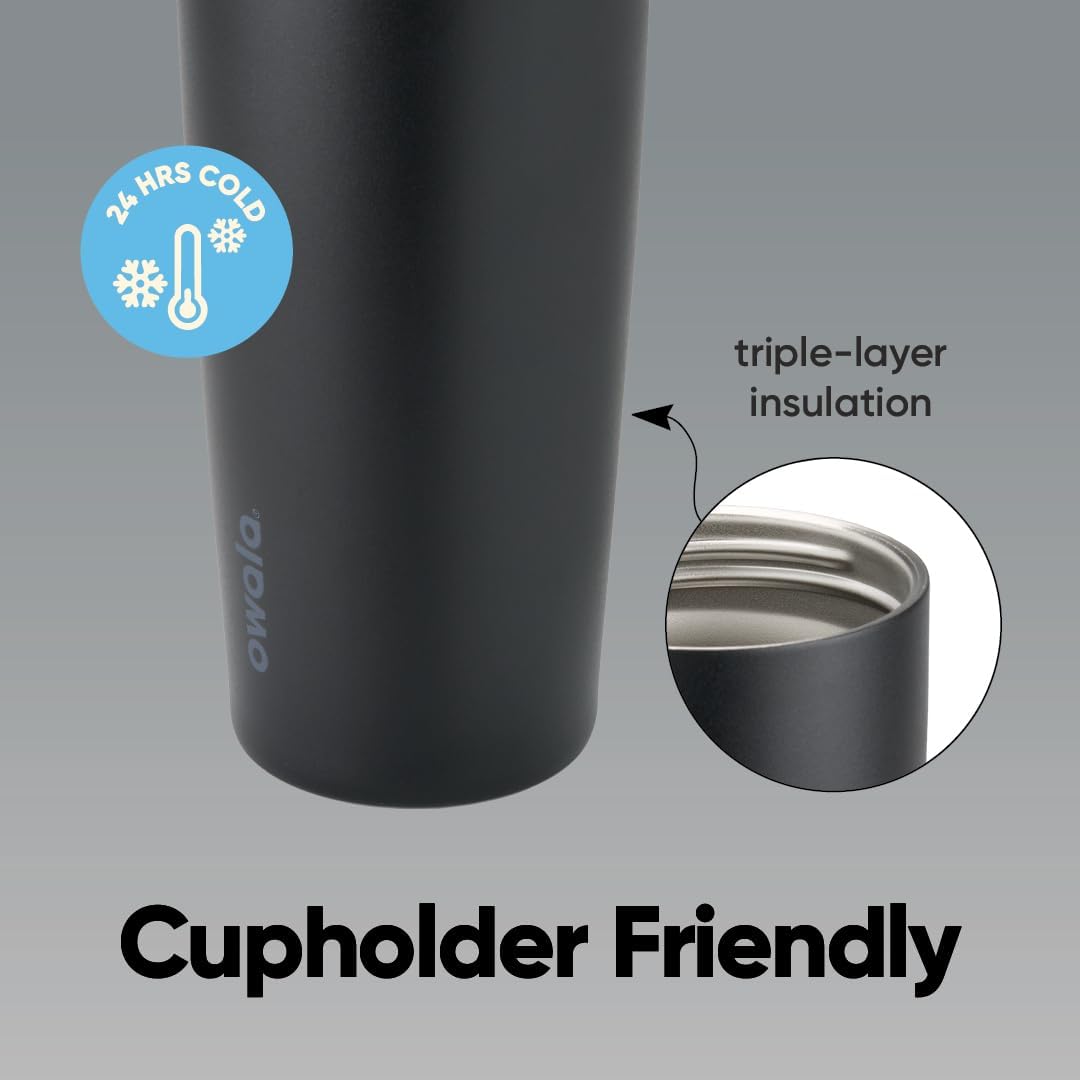 Owala FreeSip, Sway - Botella térmica de acero inoxidable, con boquilla dual