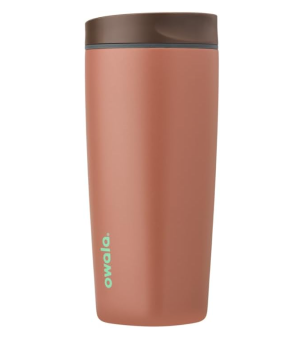 Owala SmoothSip Slider - Vaso de café de acero inoxidable con aislamiento 20 Oz
