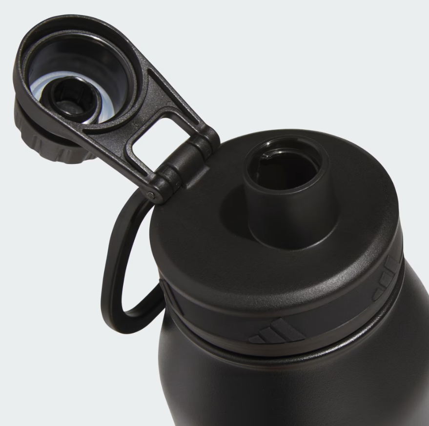 Adidas Botella de agua de acero inoxidable de 1L, con aislamiento de doble pared