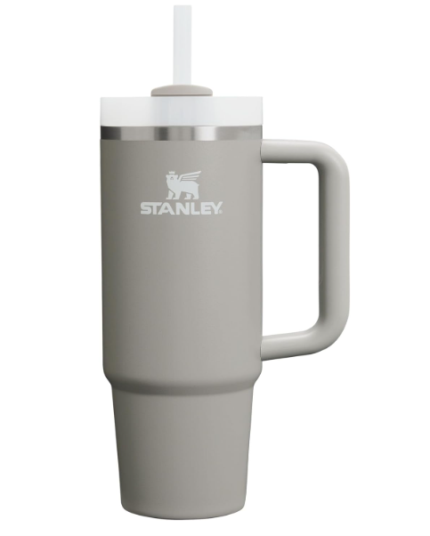 Stanley Quencher H2.0 - Vaso de acero inoxidable con asa, pajilla y tapa FlowState 30 Oz