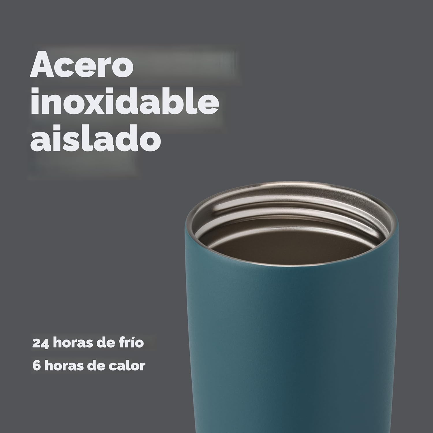 Owala SmoothSip Slider - Vaso de café de acero inoxidable con aislamiento 20 Oz