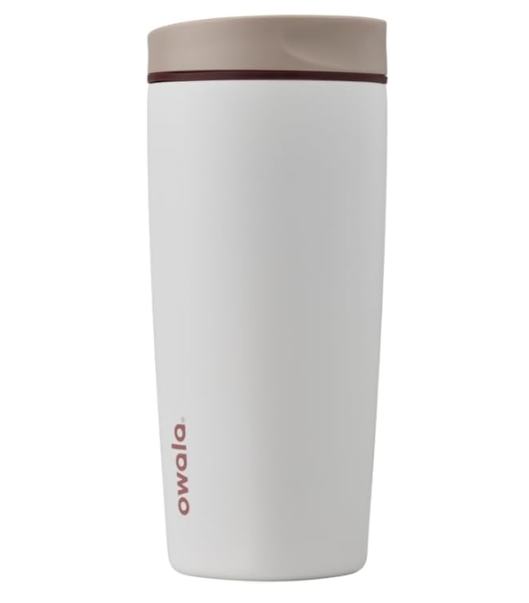 Owala SmoothSip Slider - Vaso de café de acero inoxidable con aislamiento 20 Oz