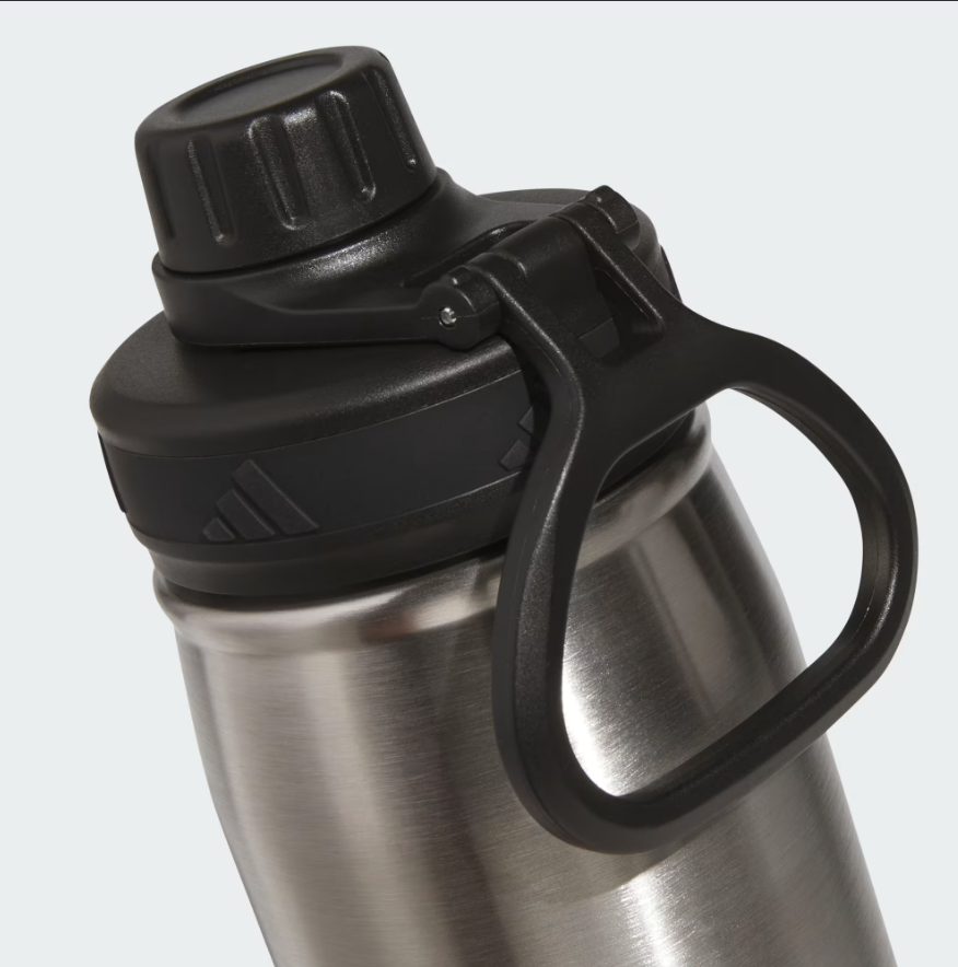 Adidas Botella de agua de acero inoxidable de 20 onzas, con aislamiento de doble pared