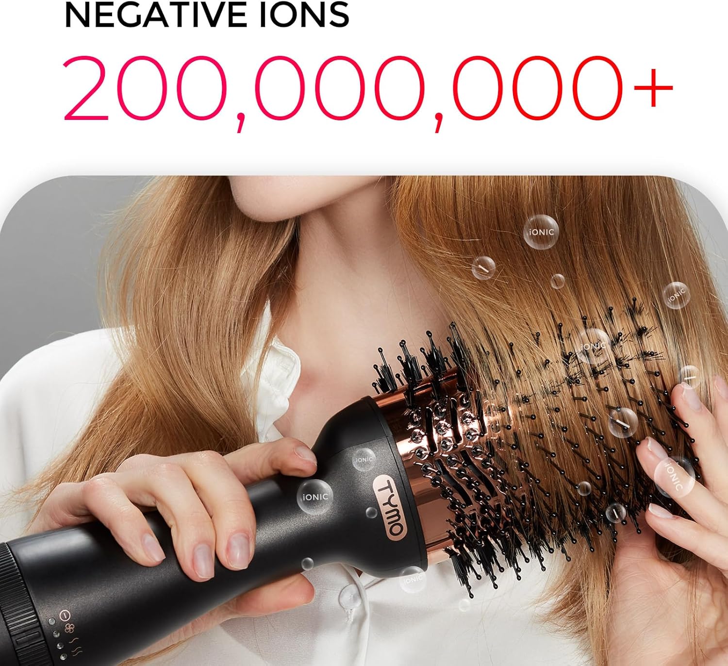 TYMO Cepillo secador de pelo, cepillo secador de pelo en uno, secador de pelo iónico 4 en 1