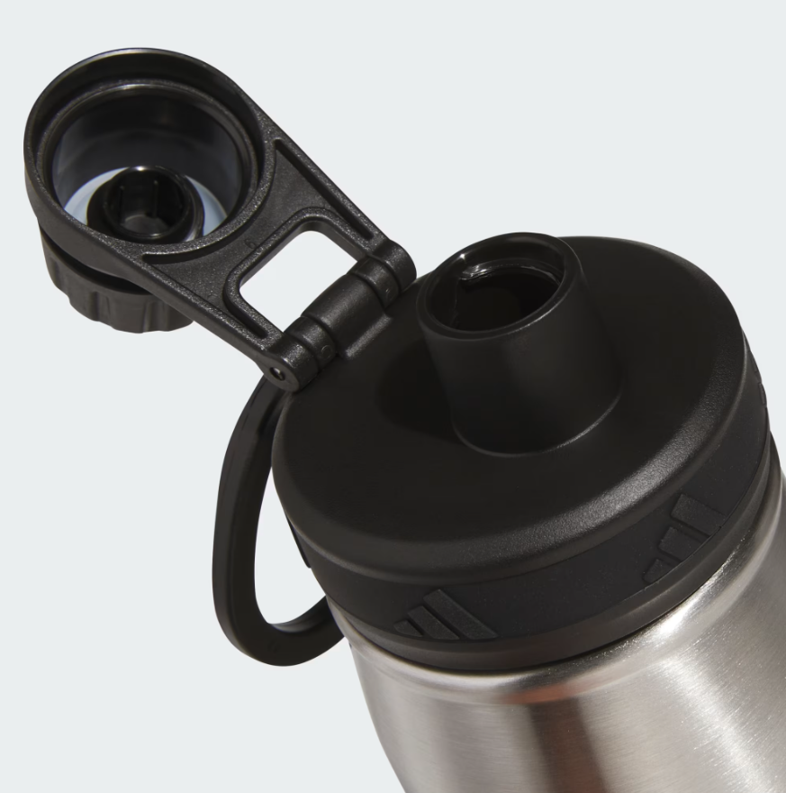 Adidas Botella de agua de acero inoxidable de 20 onzas, con aislamiento de doble pared