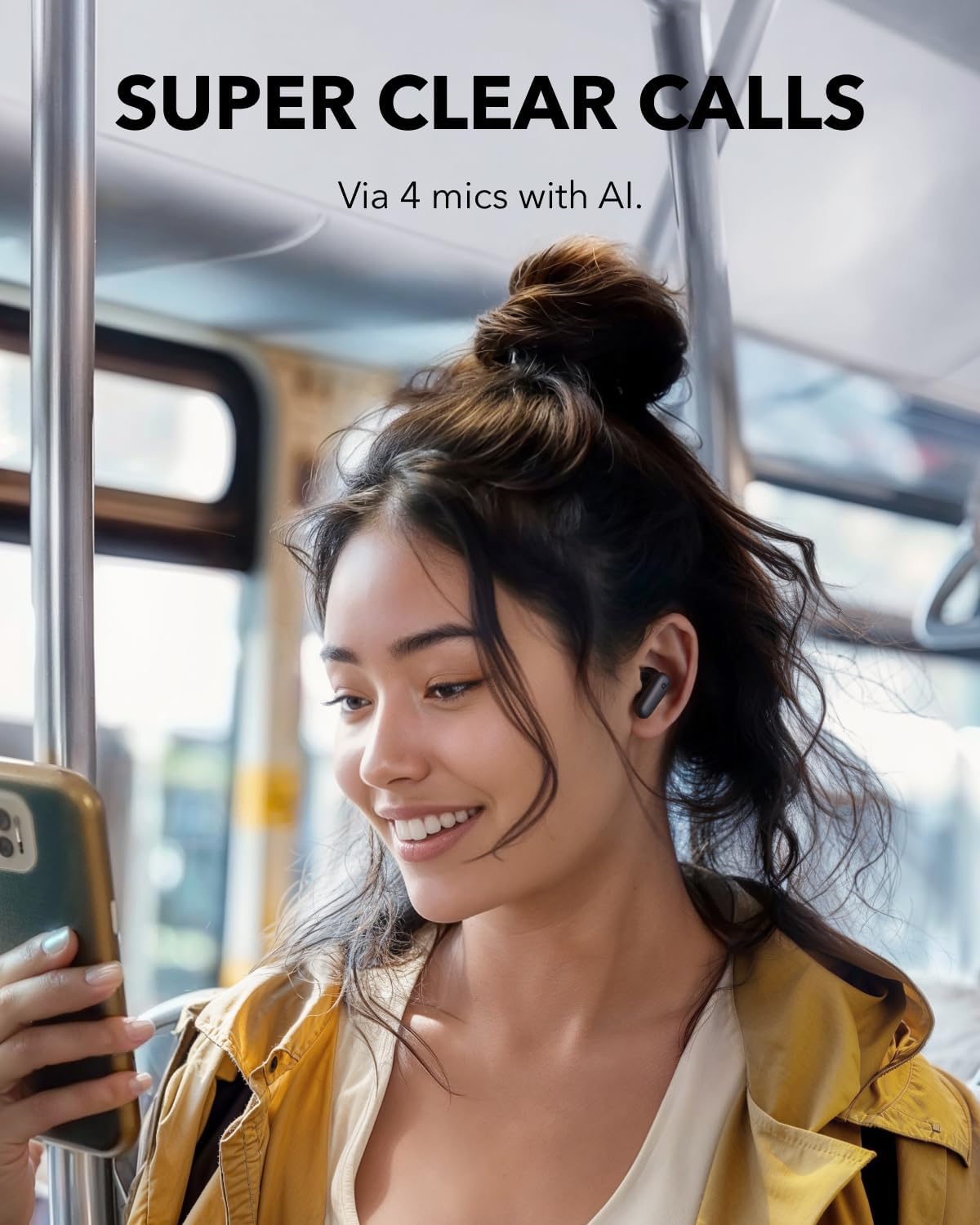 Soundcore P30i by Anker - Auriculares con cancelación de ruido inteligente, graves potentes