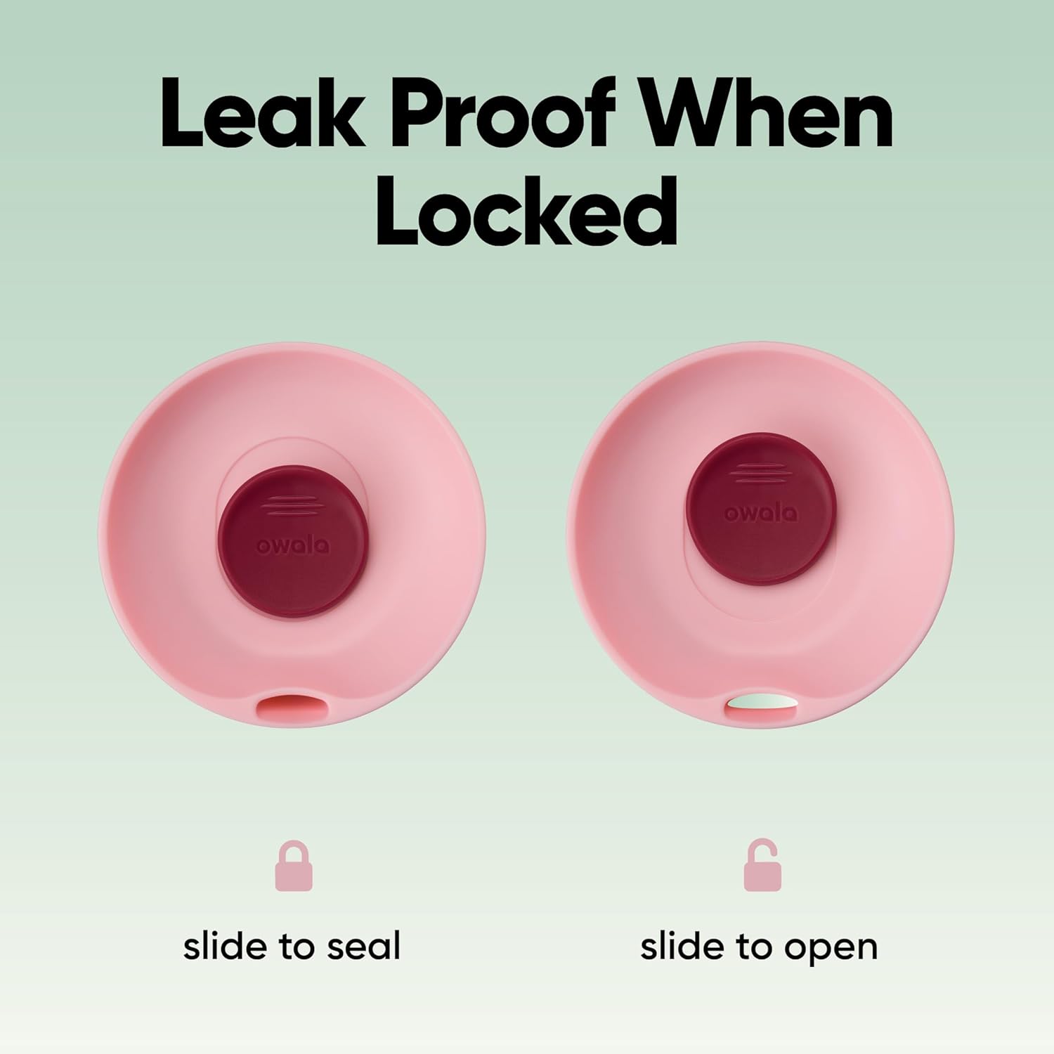 Owala SmoothSip Slider - Vaso de café de acero inoxidable con aislamiento 20 Oz