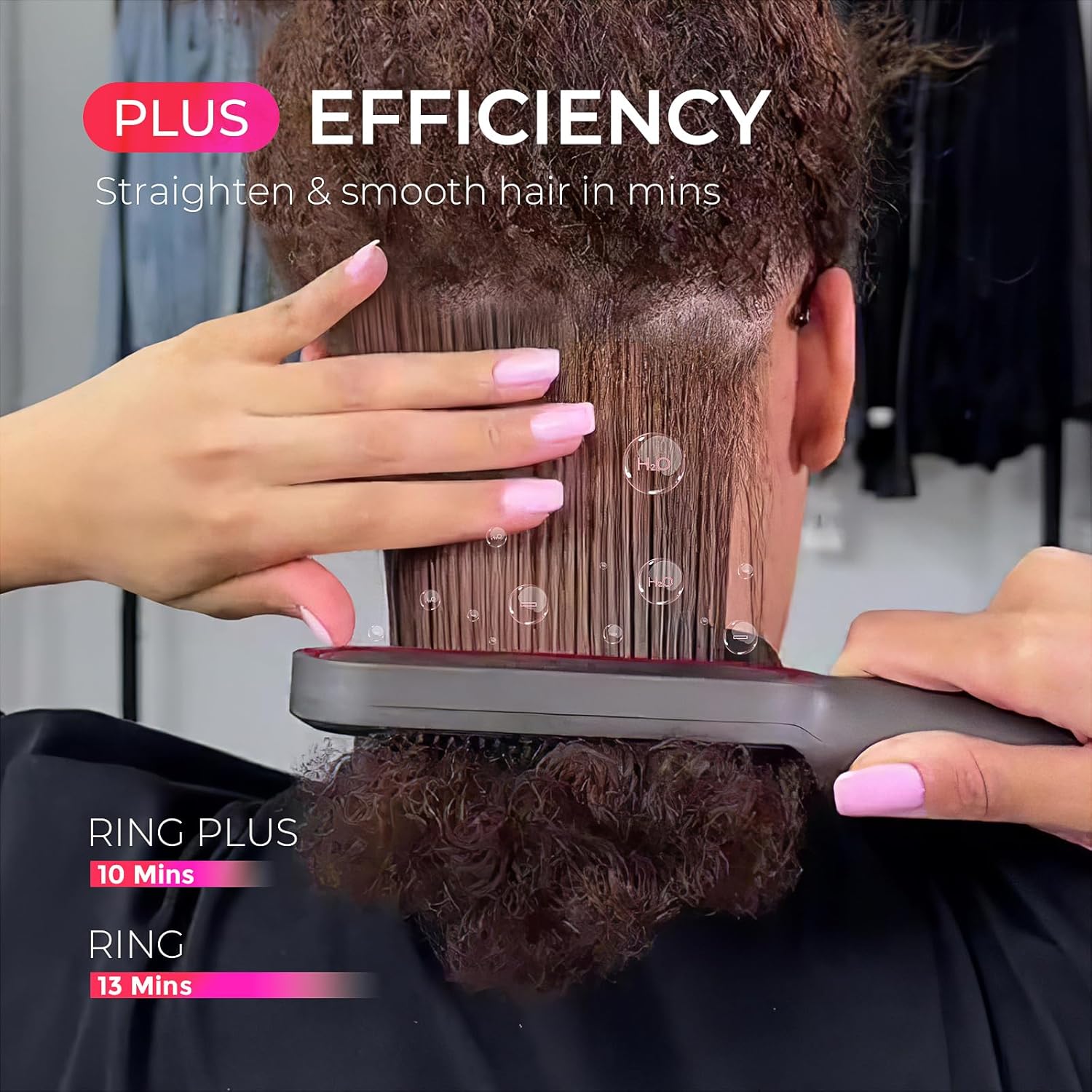 TYMO RING PLUS - Peine alisador iónico - Cepillo y plancha de cabello