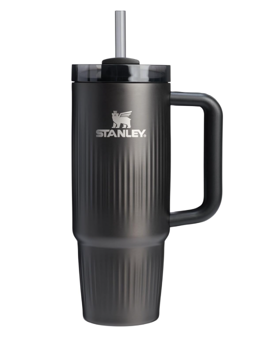 Stanley Quencher H2.0 - Vaso de acero inoxidable con asa, pajilla y tapa FlowState 30 Oz