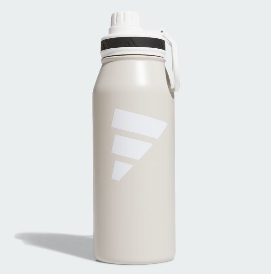 Adidas Botella de agua de acero inoxidable de 1L, con aislamiento de doble pared