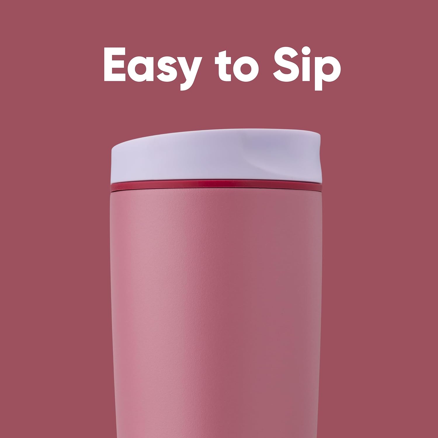 Owala SmoothSip Slider - Vaso de café de acero inoxidable con aislamiento 20 Oz