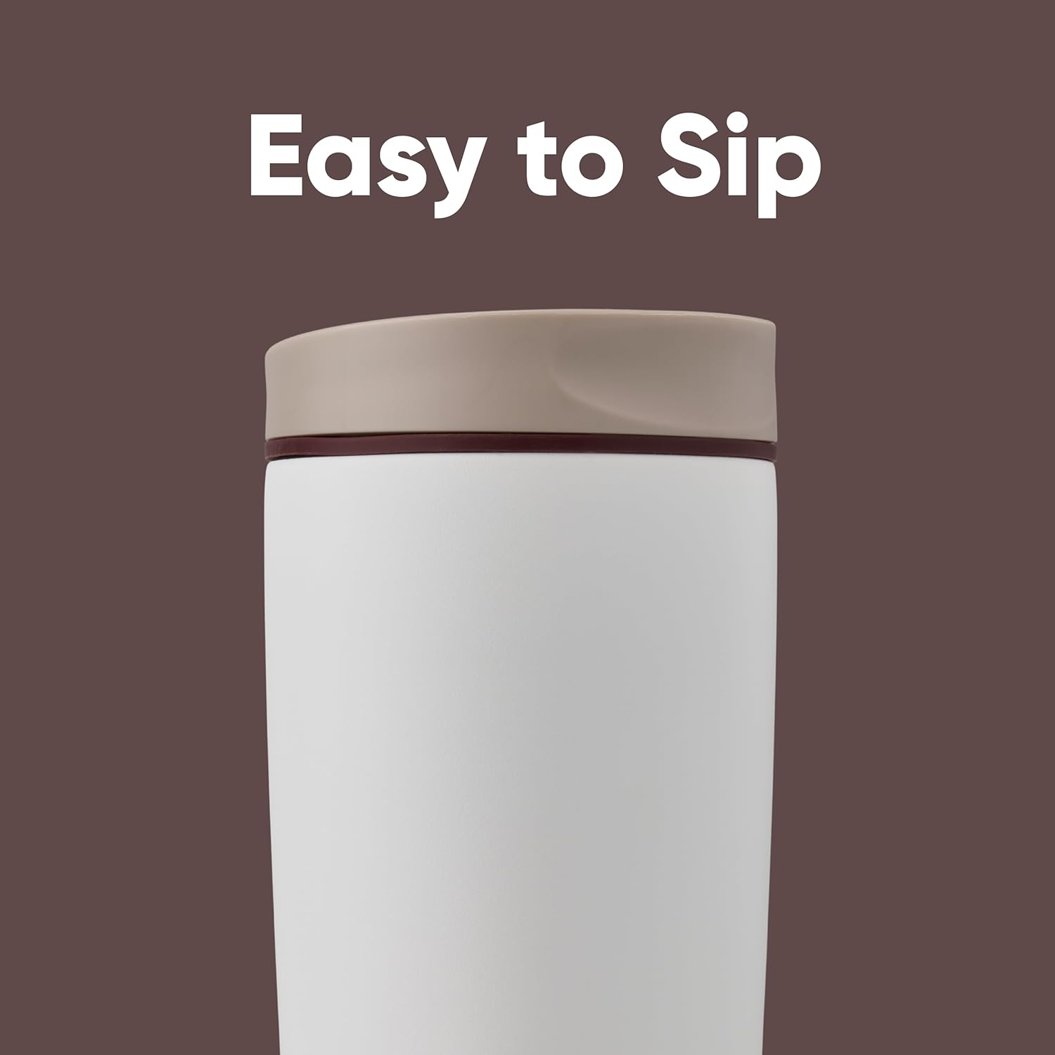 Owala SmoothSip Slider - Vaso de café de acero inoxidable con aislamiento 20 Oz