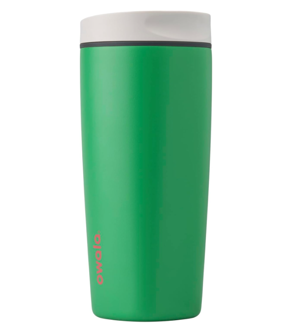 Owala SmoothSip Slider - Vaso de café de acero inoxidable con aislamiento 20 Oz