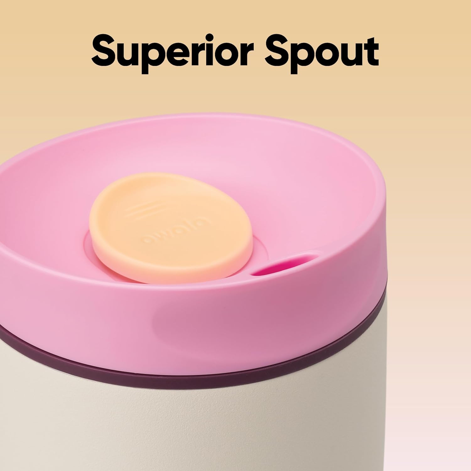 Owala SmoothSip Slider - Vaso de café de acero inoxidable con aislamiento 20 Oz