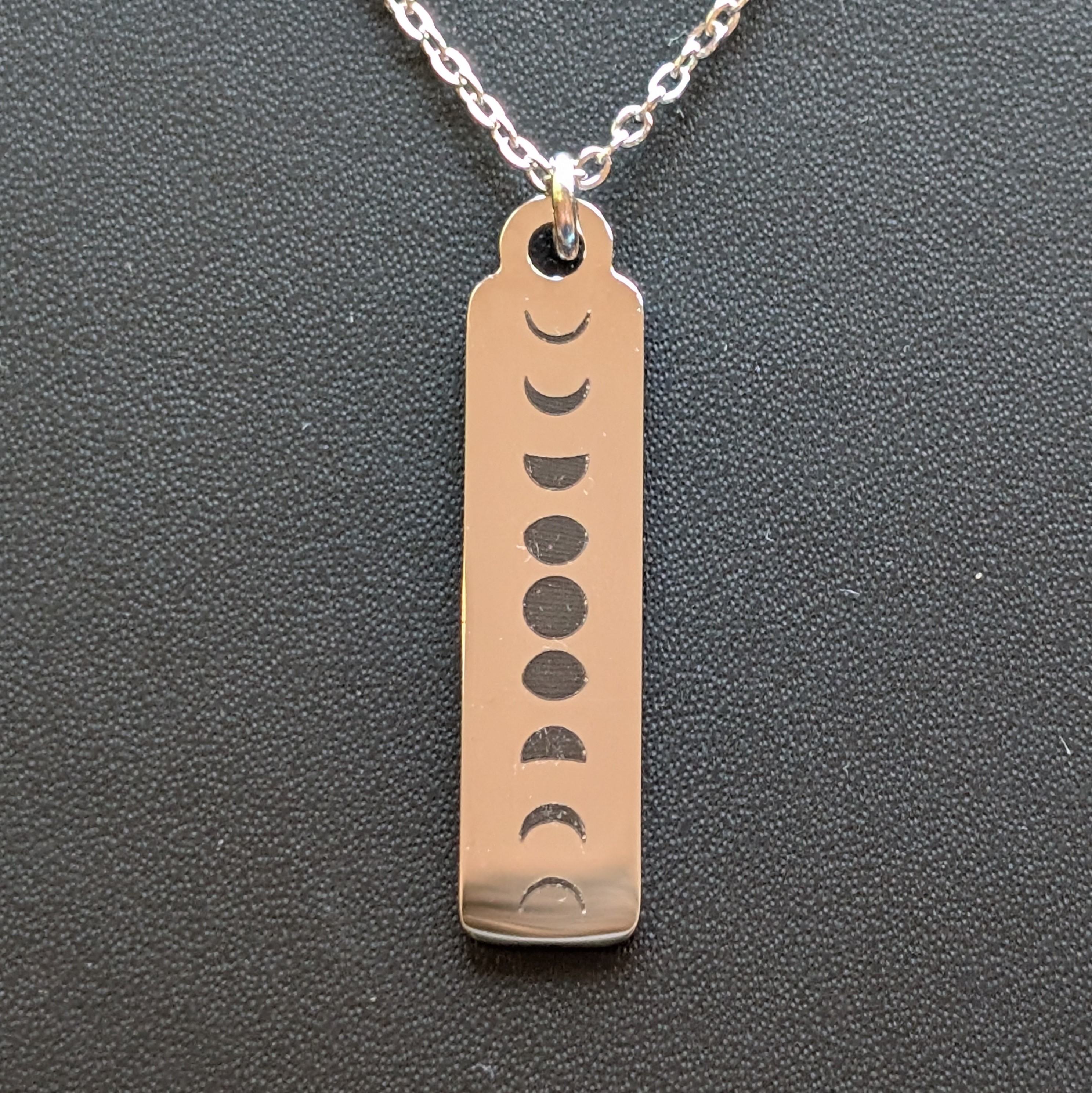 Moon Phases Pendant Necklace