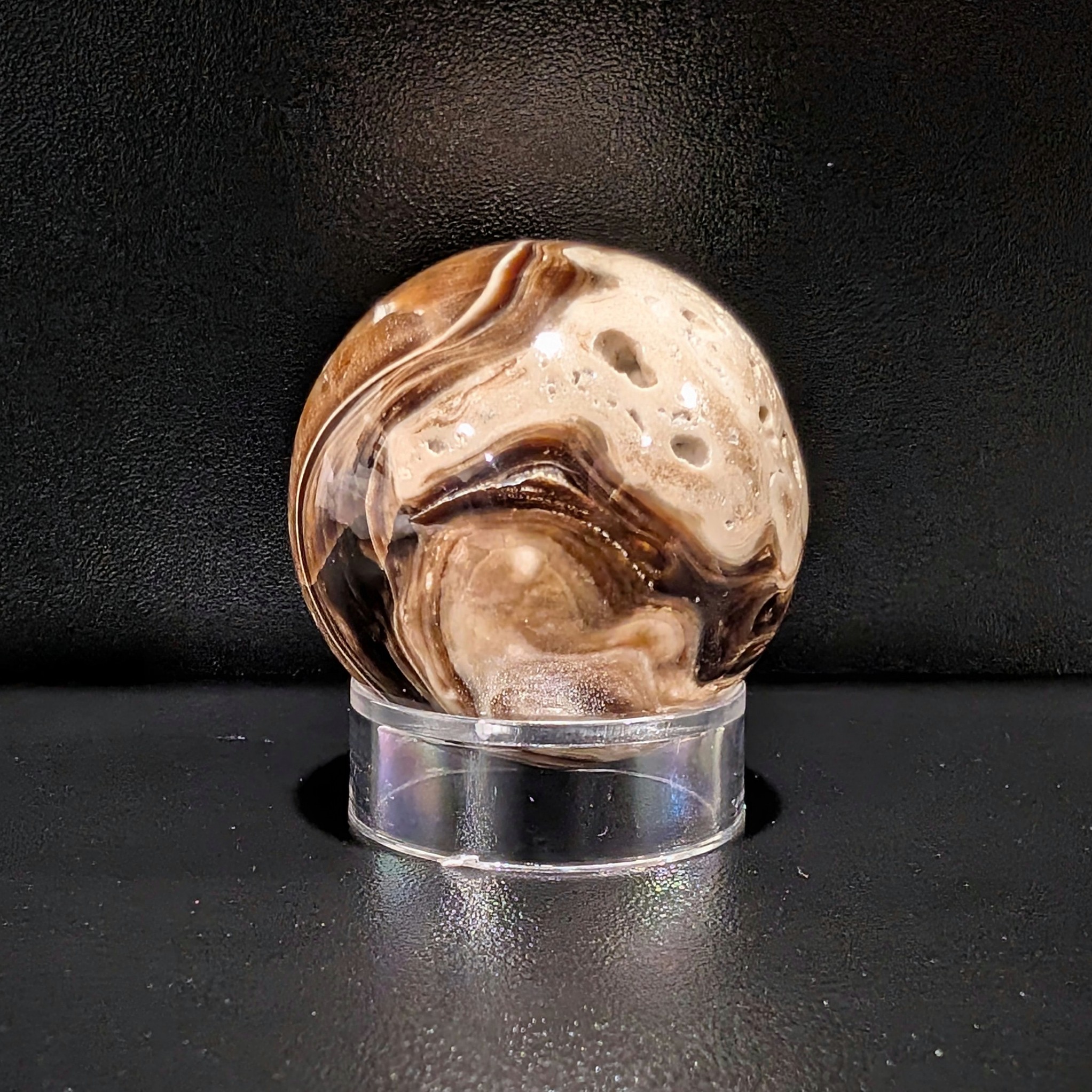 Chocolate Calcite Sphere
