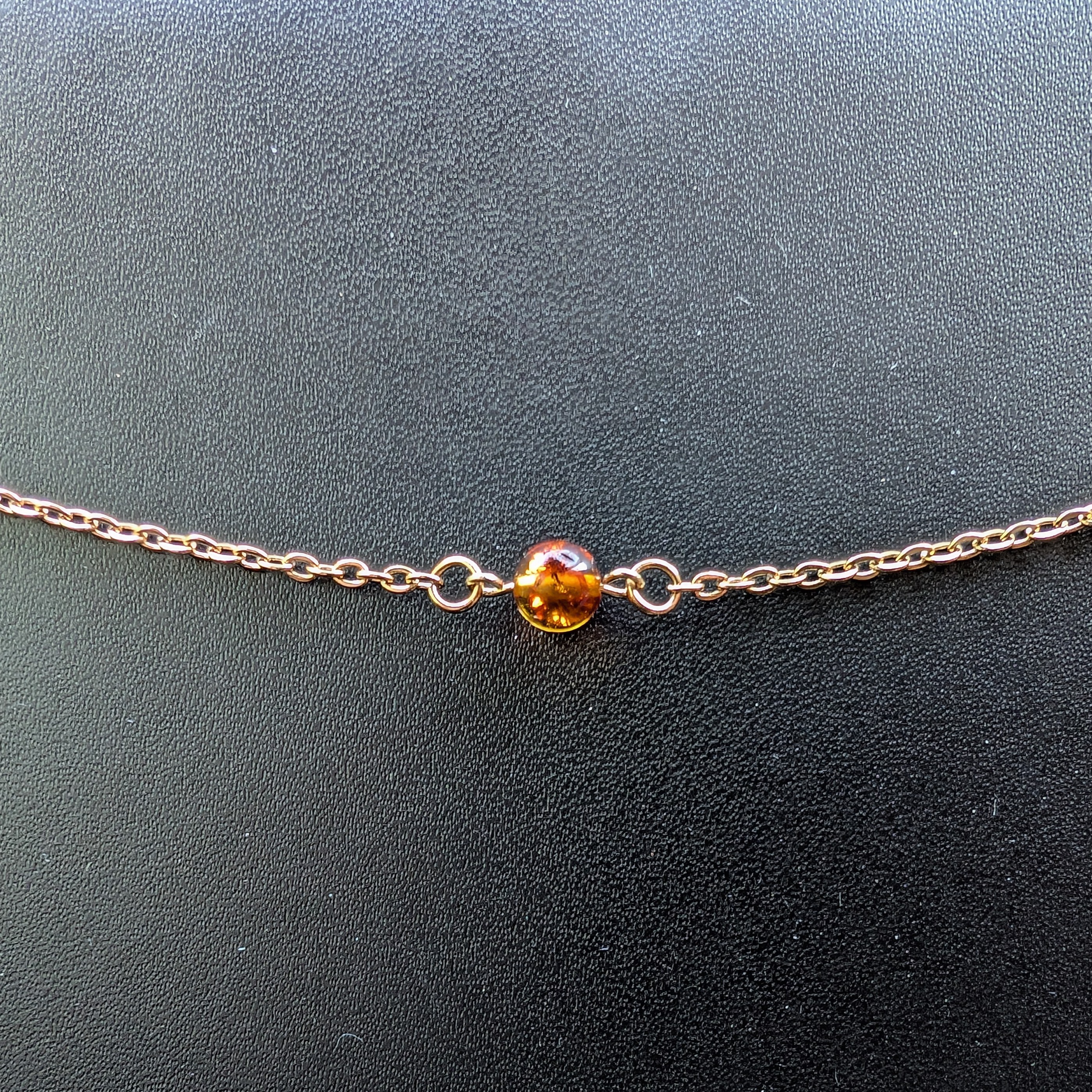 Amber Bead Necklace
