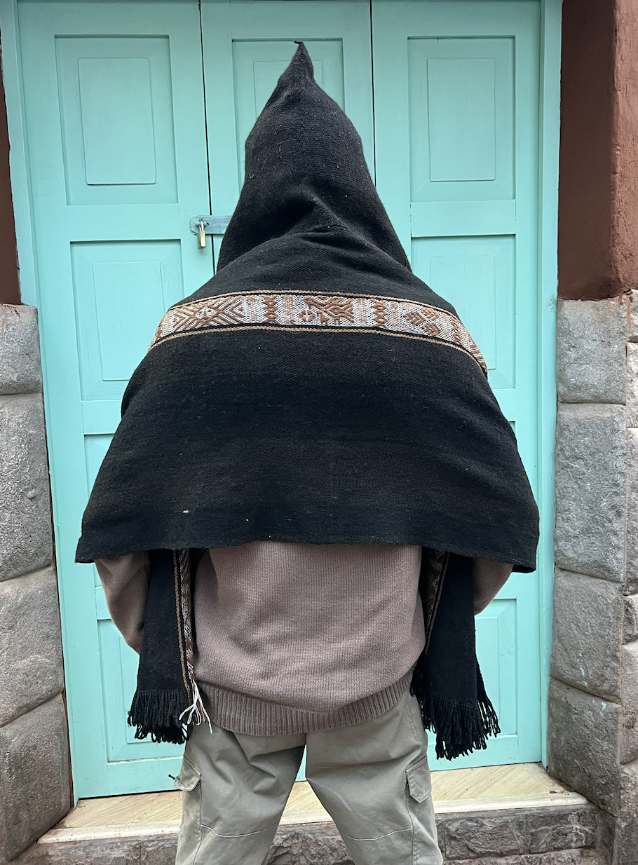 Andean Hooded Baby Alpaca Poncho