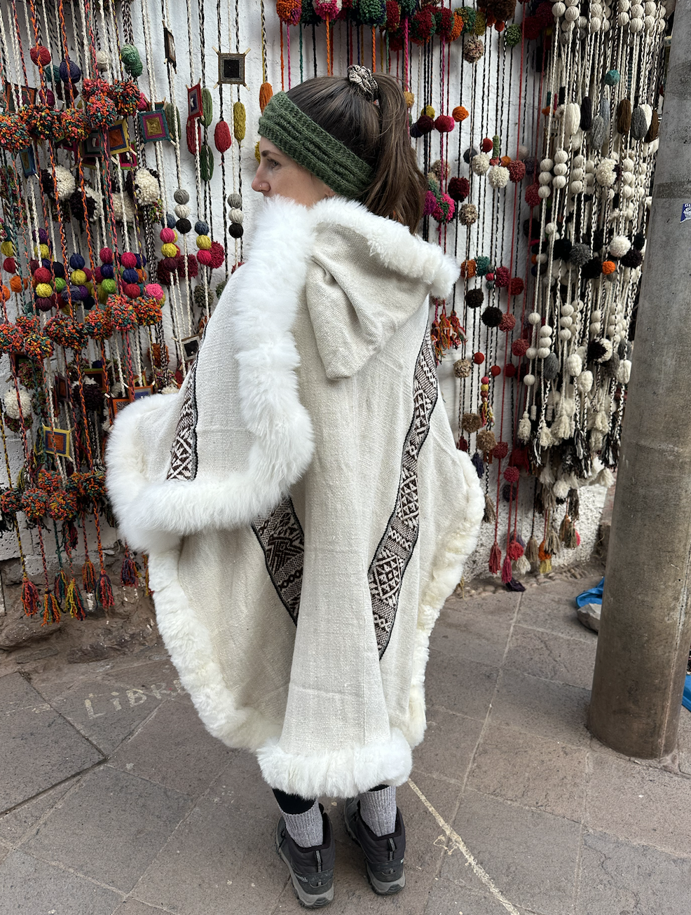 Handmade Alpaca Baby Poncho