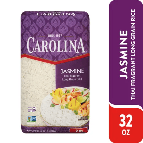 Thai Jasmine Rice – Long Grain White Rice, 2 lb Family Bag