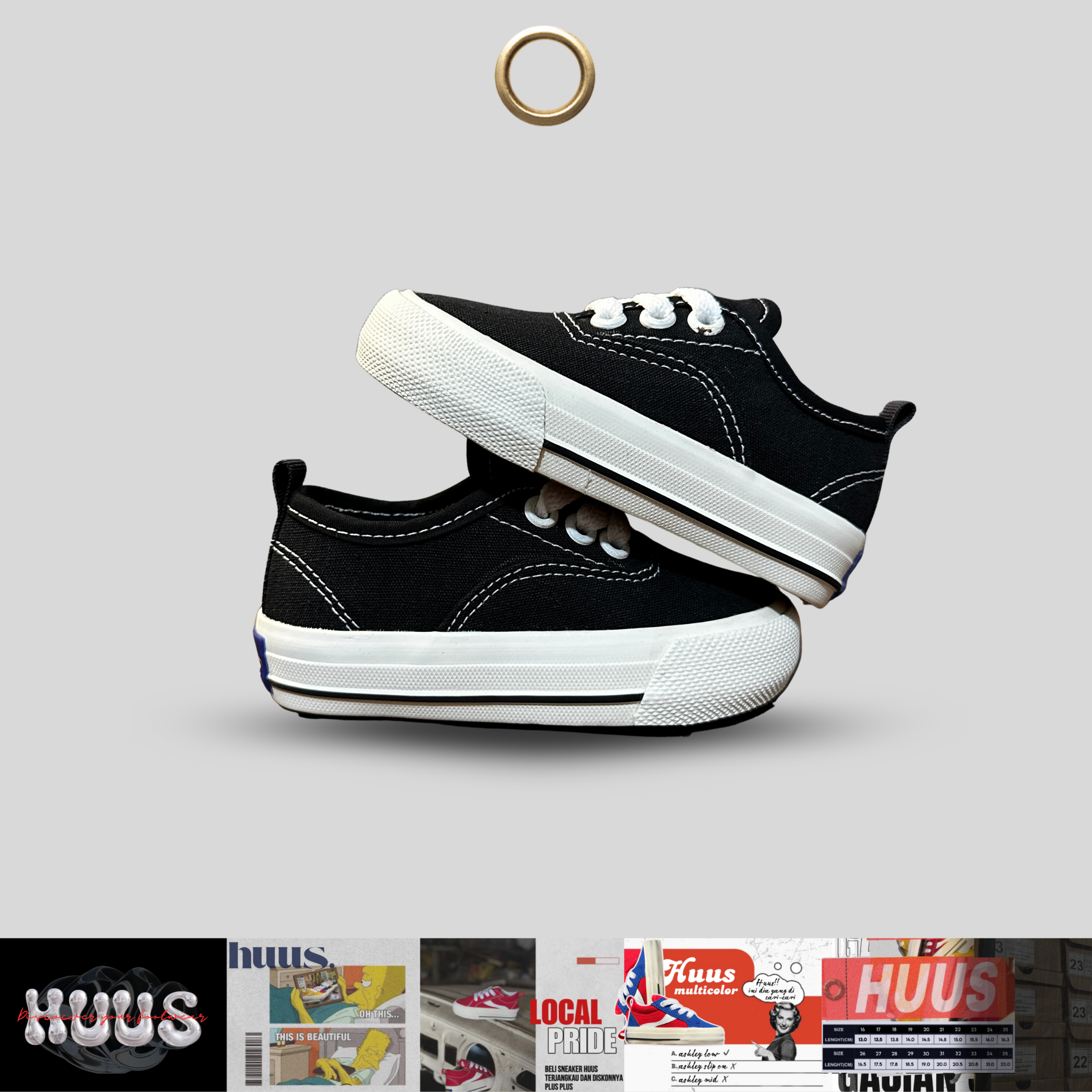 Huus Kids - Ashley Kids Black White