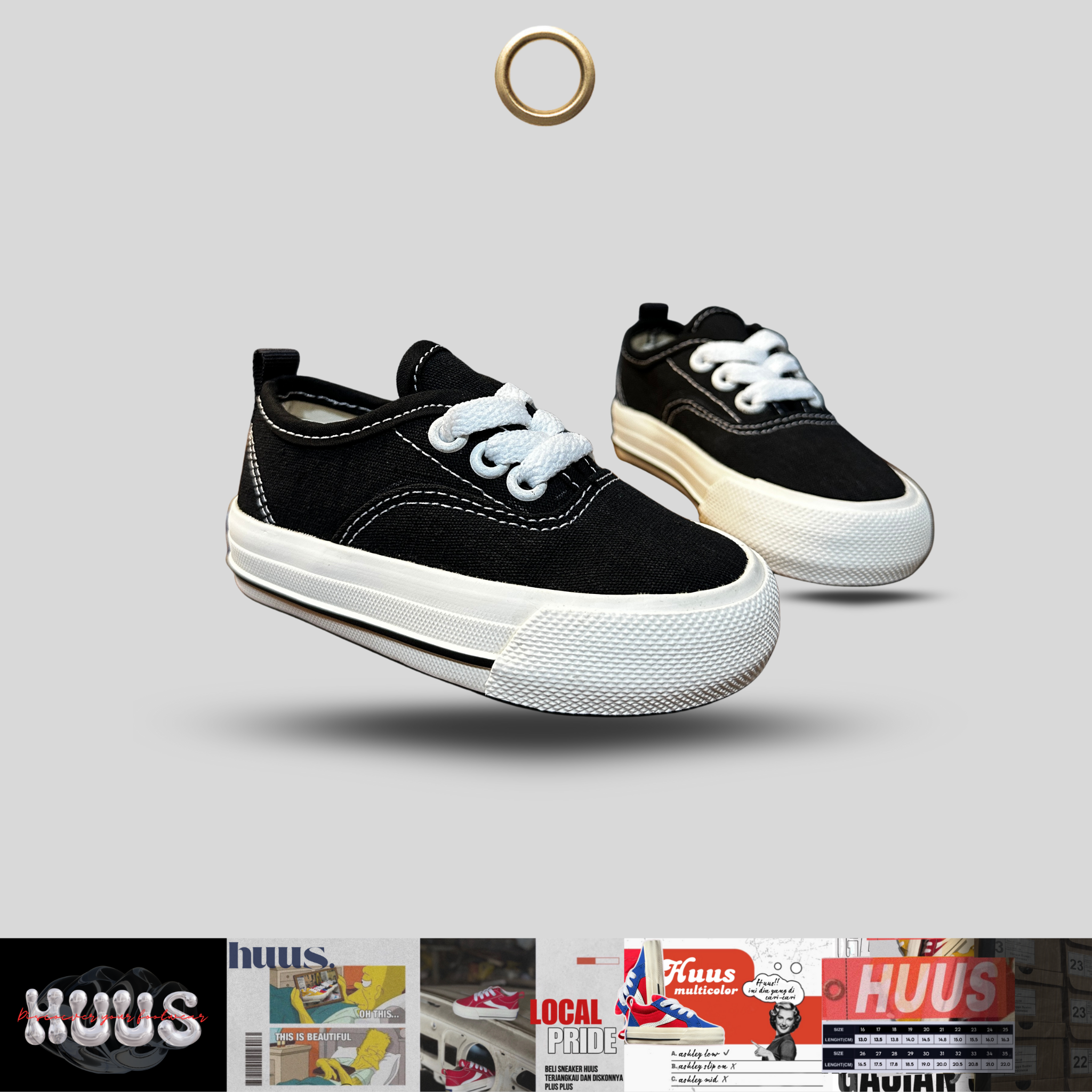 Huus Kids - Ashley Kids Black White