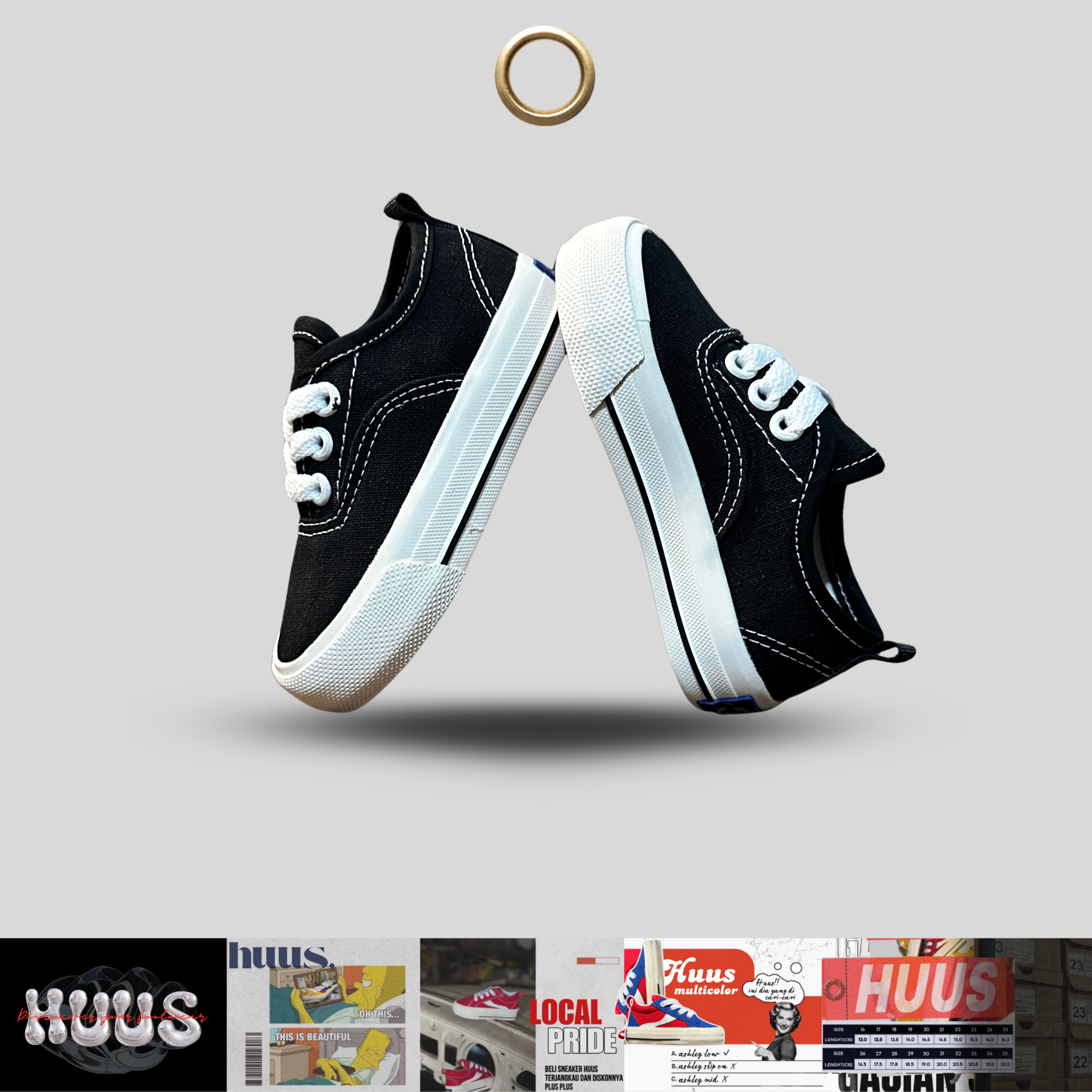 Huus Kids - Ashley Kids Black White