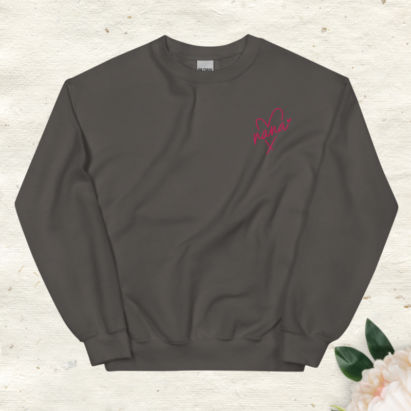 Nana Embroidered Unisex Sweatshirt Gildan 18000